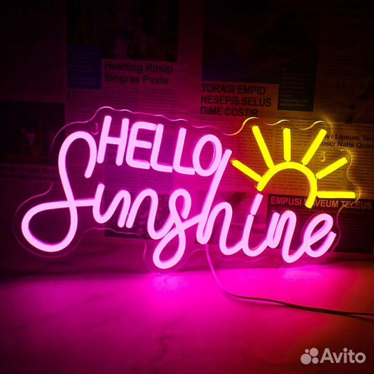 Неоновая вывеска в наличии и на заказ