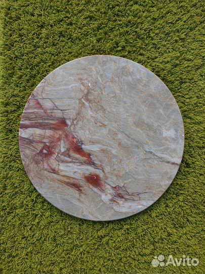 Круглый стол для кофейни из натурального камня