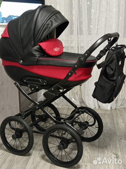 Коляска 2в1 Экокожа 