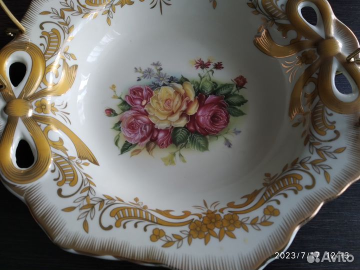 Фарфоровая ваза-конфетница СССР