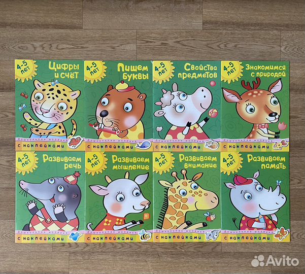 Развивающие книги «Дошкольная мозаика» 4-5 лет