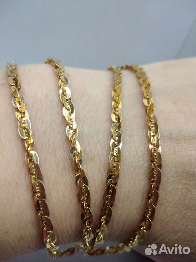 Золотая цепь 585 пробы (новая) р 51см