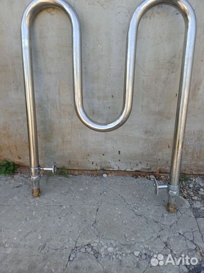 Полотенцесушитель водяной нерж. М-обр.600х600,1