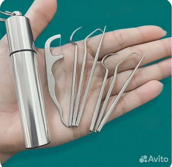 Набор стальных зубочисток для гигиены