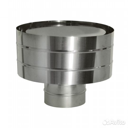 Зонт с ветрозащитой на трубу дымохода, газохода