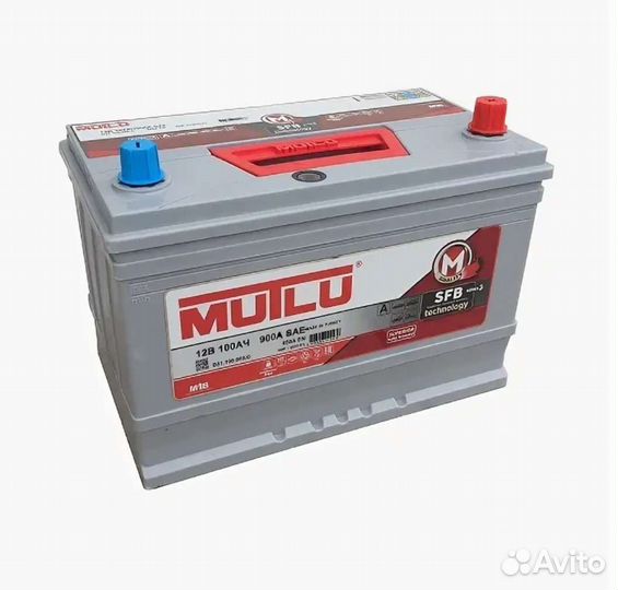 100Ah Аккумулятор 12V 6CT-100 Mutlu SMF 115D31L