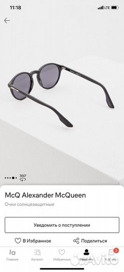 Alexander mcqueen очки