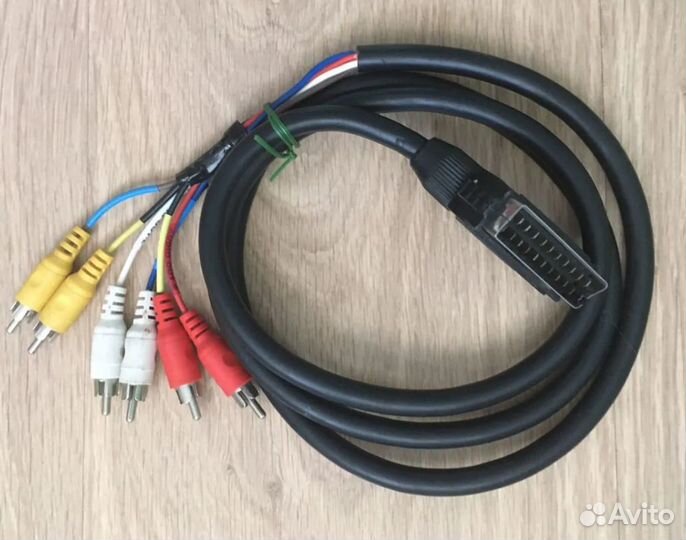 Кабель видеоадаптер 6RCA-scart