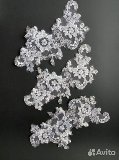 Кружево, лейсы на сетке