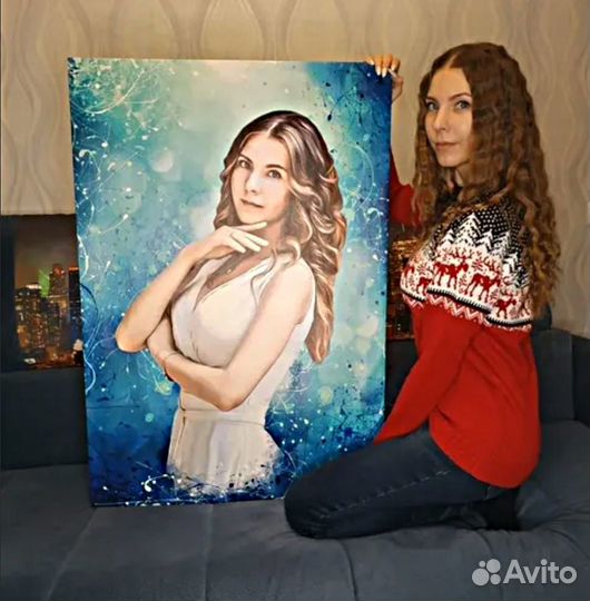 Портрет на холсте (индивидуально)