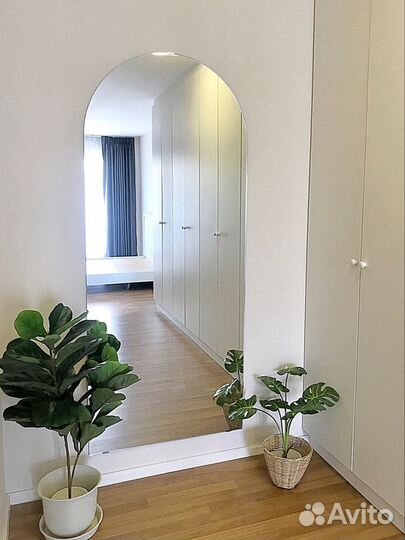 Зеркало настенное арочное без рамы