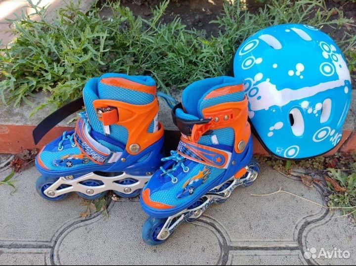 Ролики детские до 8 лет + шлем