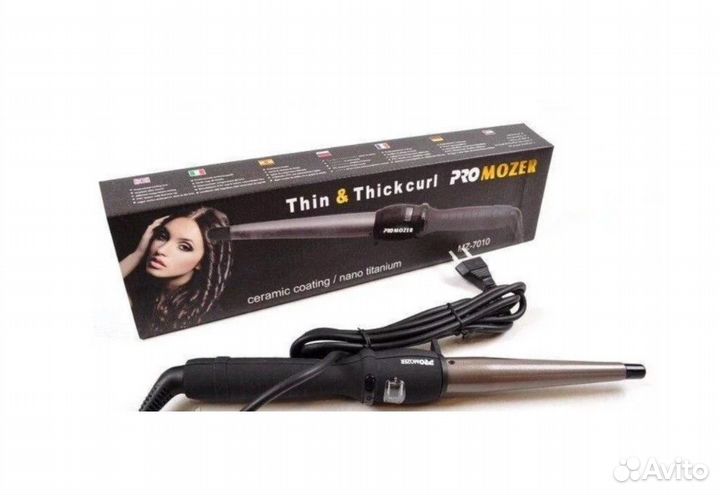 Конусная плойка для завивки волос Promozer MZ-7010