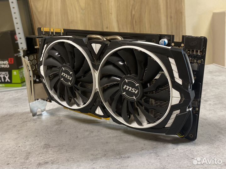 Видеокарта GTX 1070 8gb MSI Armor