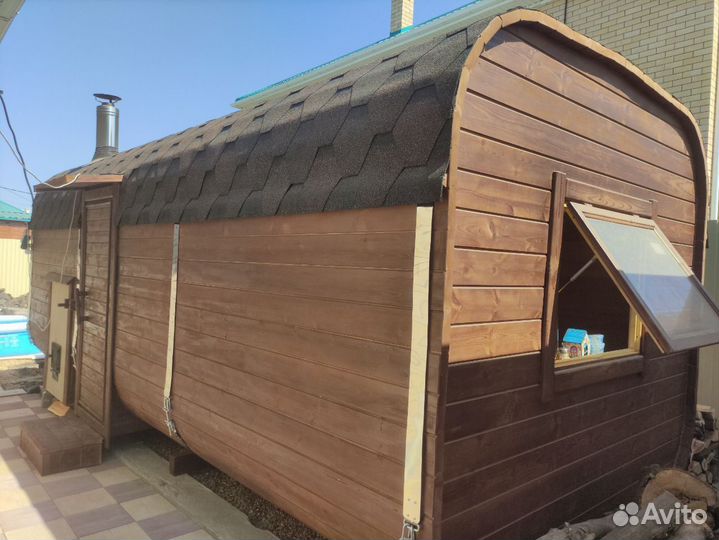 Семейная баня на дровах