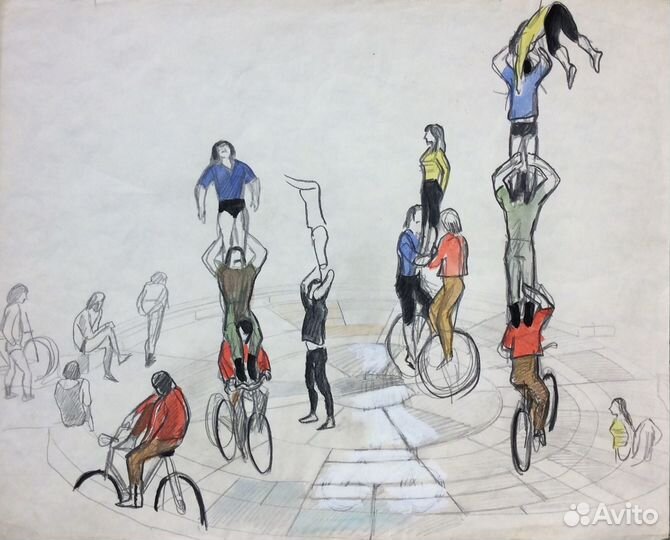 Советский цирк. Акробаты. Дувидов В.А