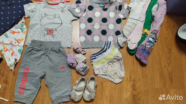 Вещи пакетом на девочку 74-86 см