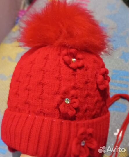 Шапка для девочки зима