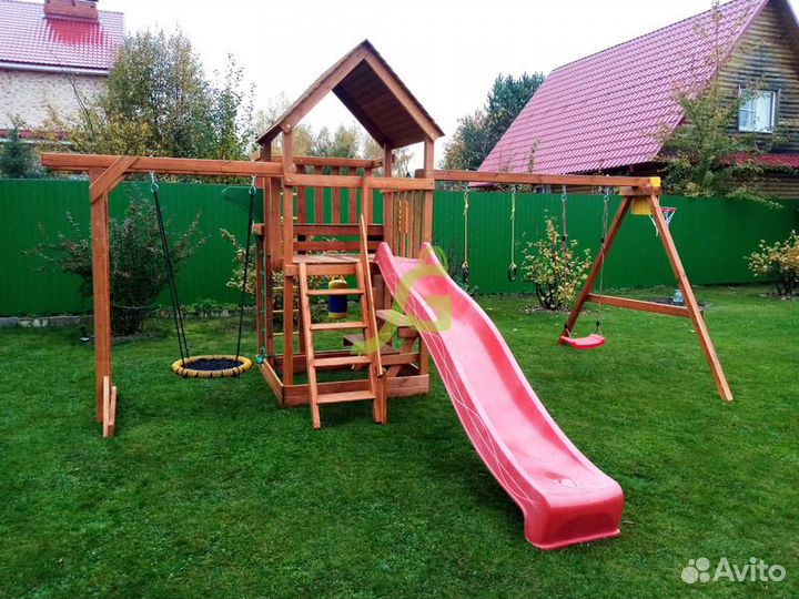 Детская площадка IgraGrad Крафт Pro 4 (скат 2,2)