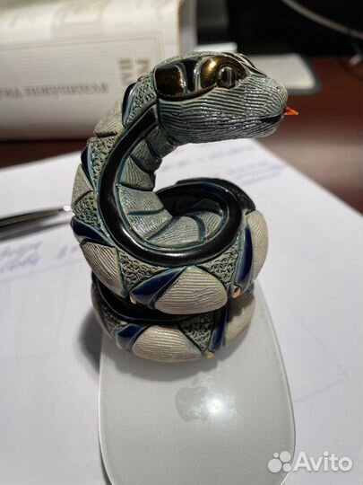 Статуэтка. Керамика.Сувенир. Год Змеи De Rosa Rinc