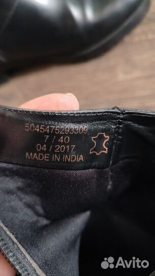 Ботинки женские кожаные 40