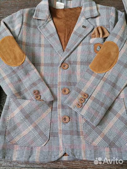 Костюм для мальчика 128 пиджак брюки 7-8 лет