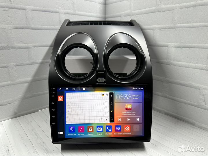 Магнитола андроид GrayBird Nissan Qashqai j10 6Gb