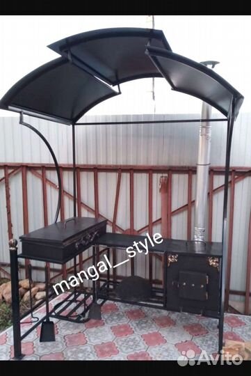 Мангал с крышей