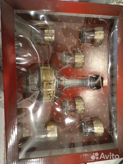 Новый подарочный набор графин и стопки