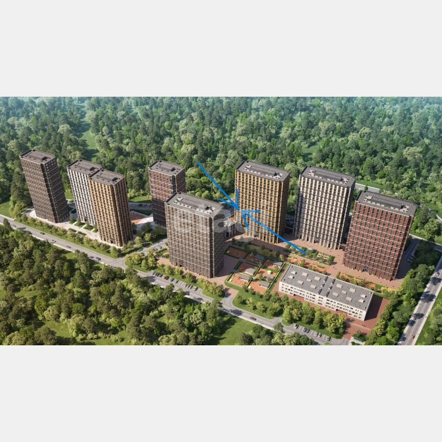 1-к. квартира, 39 м², 5/24 эт.