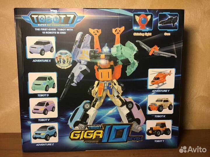 Мощный Робот Тобот 7 giga 10 с героями 3+