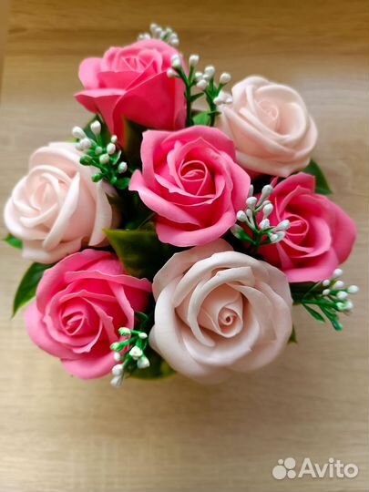 Букет цветов из мыла