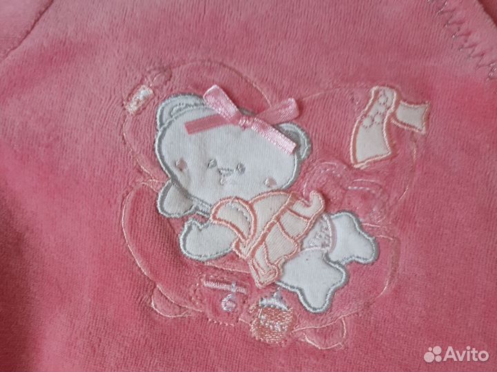 Велюровые комбинезоны для девочки 3 -6 мес