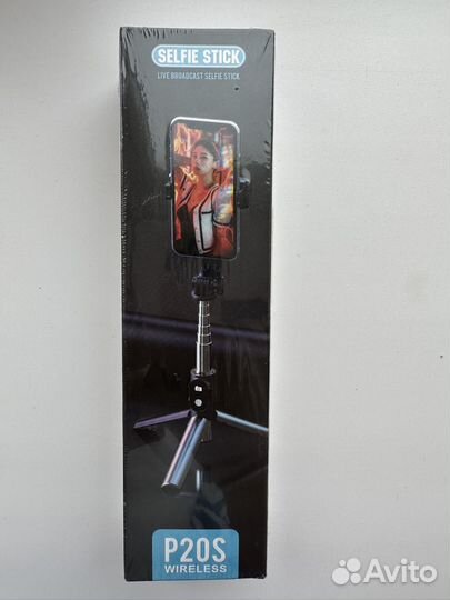 Штатив, селфи палка c пультом Bluetooth