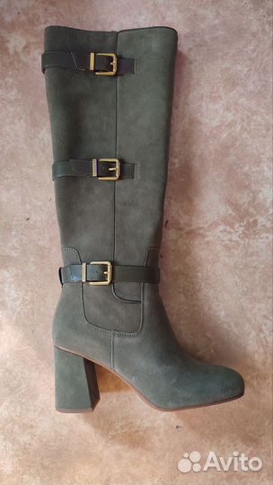 Сапоги демисезонные замшевые Marco Sarto