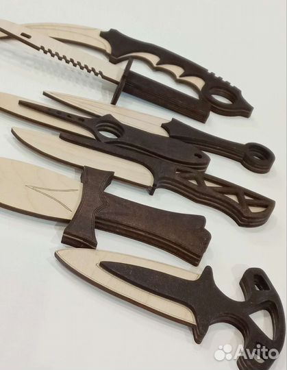 Ножи Игрушечные из эко-фанеры 7 штук