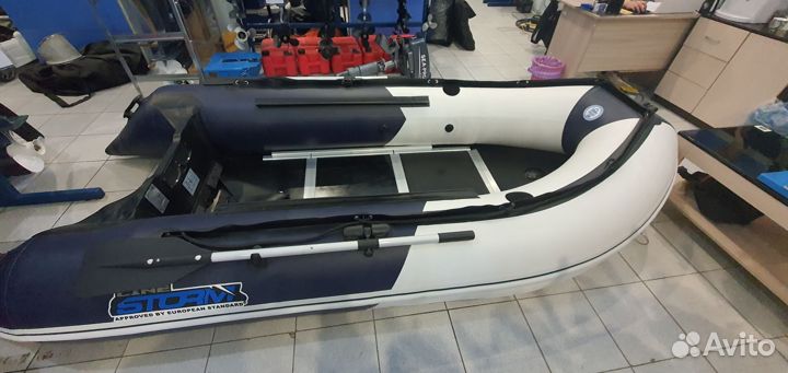 Лодка пвх Stormline Adventure Standard 340 бело-си