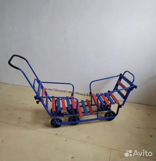 Санки для двойни с колесами