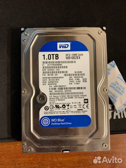 Жесткий диск 1тб WD10ezex