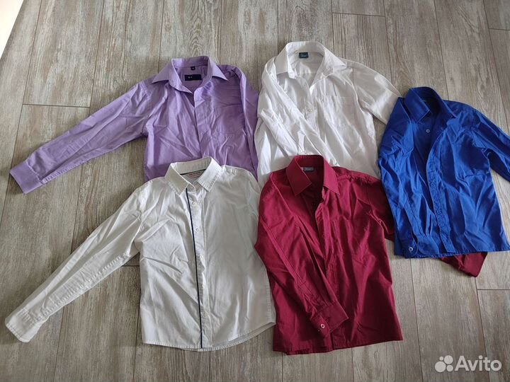 Рубашки школьные на 6-8лет