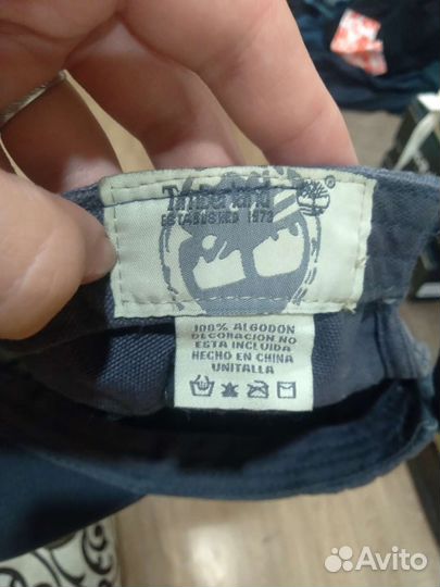 Кепка Timberland с кожаными вставками