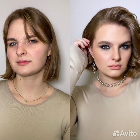 Макияж и прическа