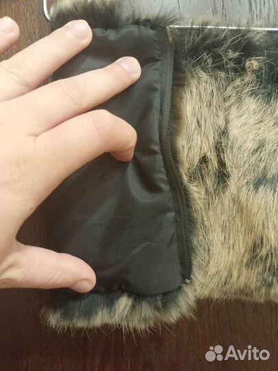 Воротник кролик на подкладке