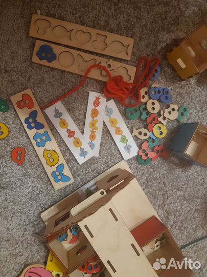 Деревянная игра/сортер