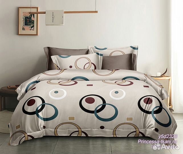 Постельное белье 2 сп. с евро простыньюПоплин