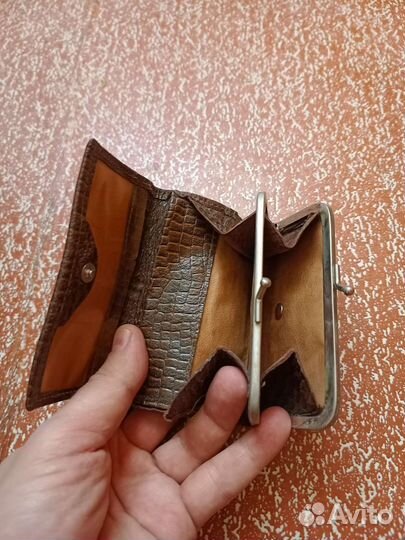 Кошелек женский натуральная кожа бу