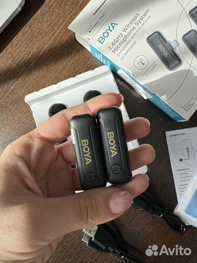 Петличный микрофон boya для iPhone