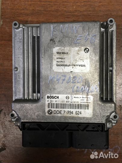 Эбу BMW E46 2.0d bosch 0281011122