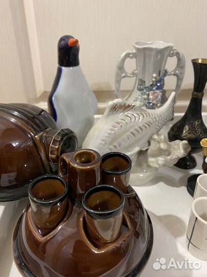 Посуда вазы статуэтки СССР