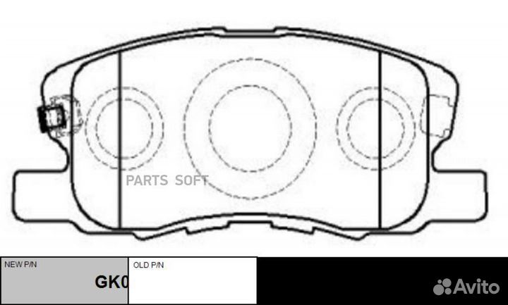 CTR CKM68 заменаgk0636 Колодки тормозные mitsubish